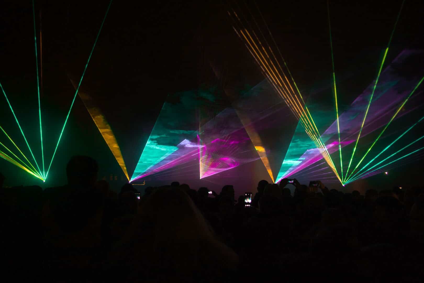 Silvester Lasershow in Verl statt Feuerwerk